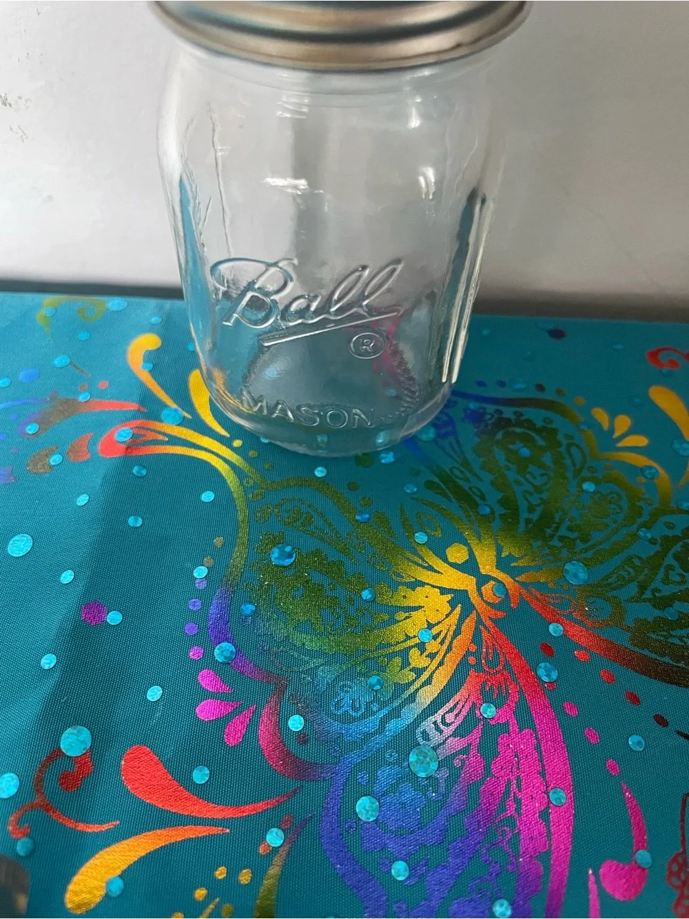 Ball Mason Glass Jars with Silver Lids - Set of 6